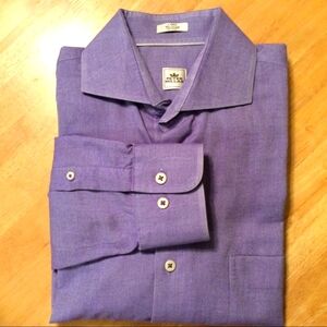 Peter Millar solid purple casual shirt